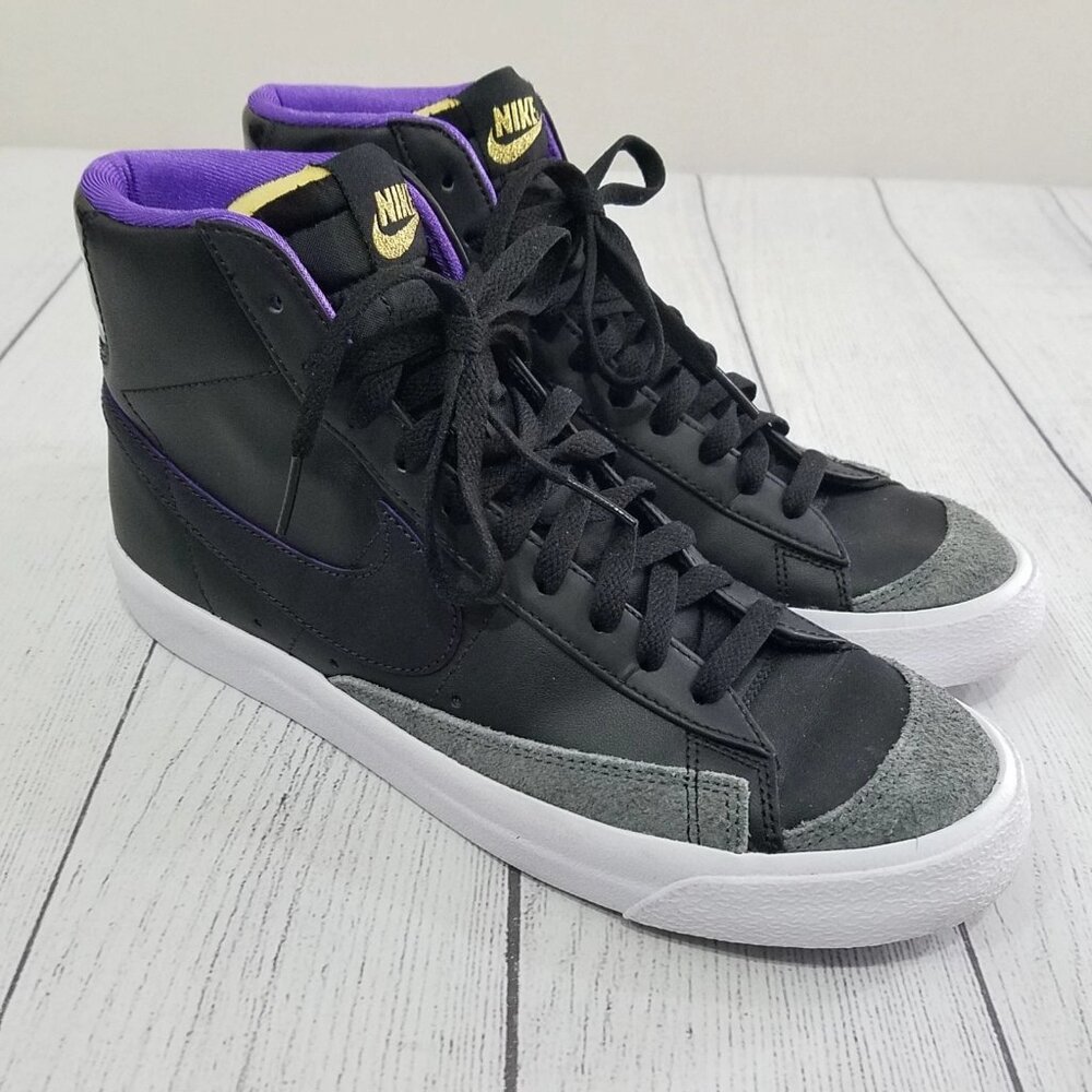 Nike Blazer Mid '77 EMB Sneakers Mens Size 9 Black DQ8767-001